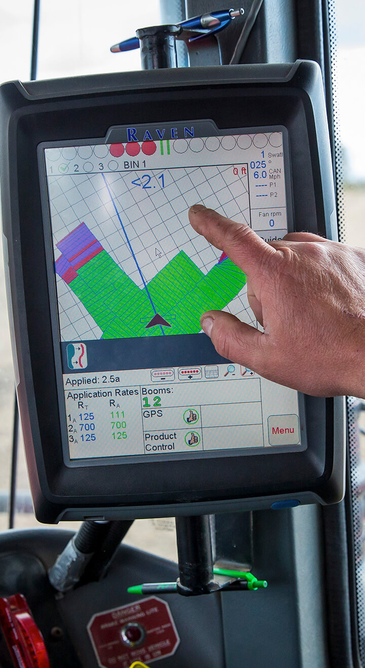 Allied Cooperative agronomists use precision agriculture tools when they're in the field.