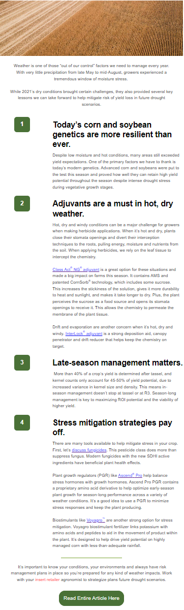 What Last Season Taught Us About Drought Management 