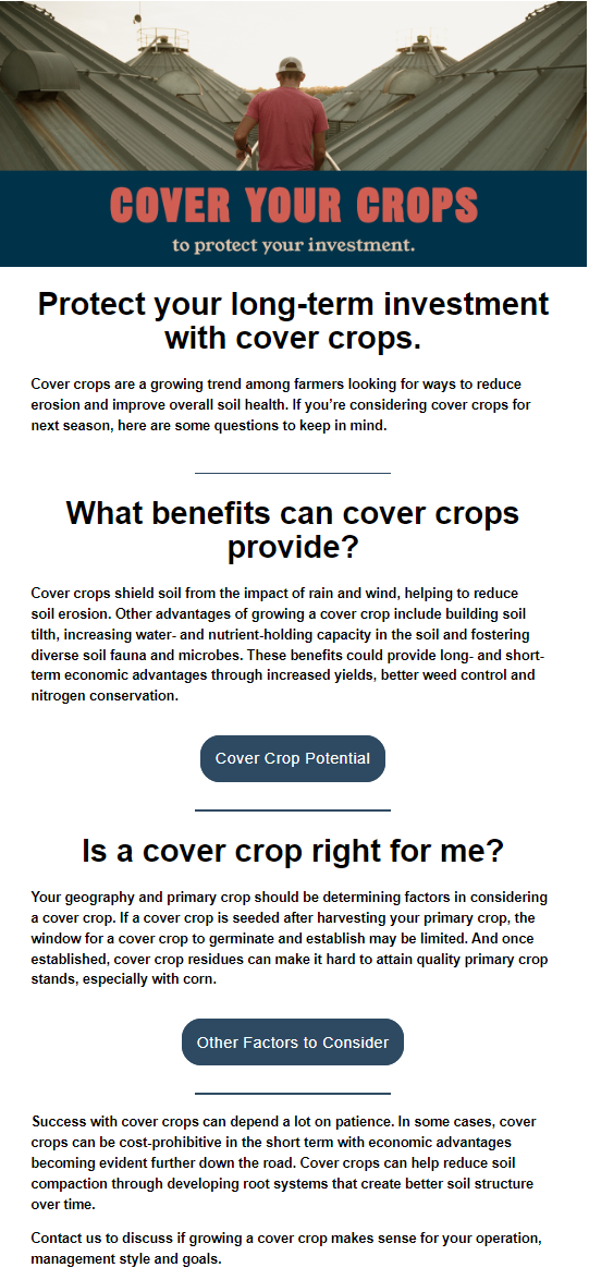 Using Cover Crops 