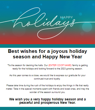 Happy Holidays! (Red/Blue Sparkles) 