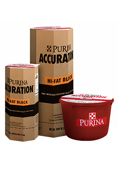 Purina® Accuration® Hi-Fat Block Purina® Accuration® Hi-Fat Block