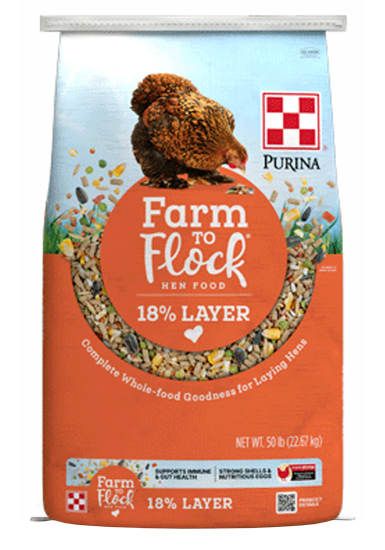 Purina® Farm to Flock™ 18% Layer Hen Food