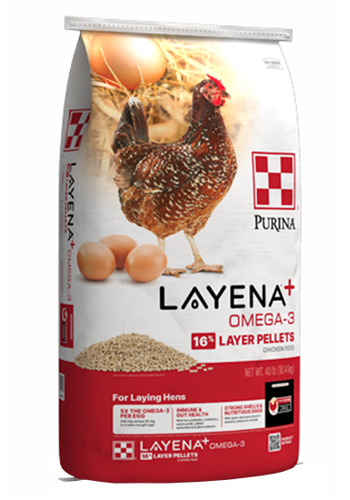 Purina® Layena® +Omega-3 16% Layer Hen Feed Purina® Layena® +Omega-3 16% Layer Hen Feed
