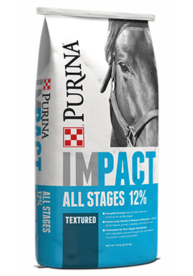 Purina® Impact® All Stages 12% Textured Horse Feed