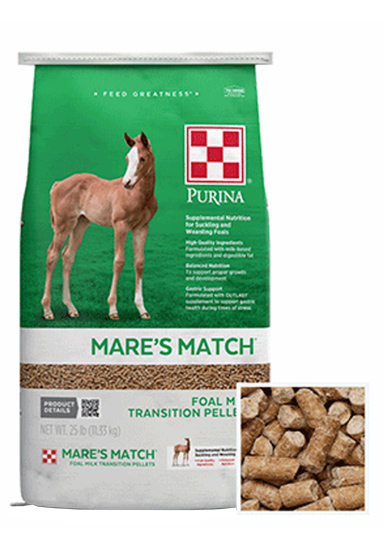 Purina® Mare’s Match® Foal Milk Transition Pellets