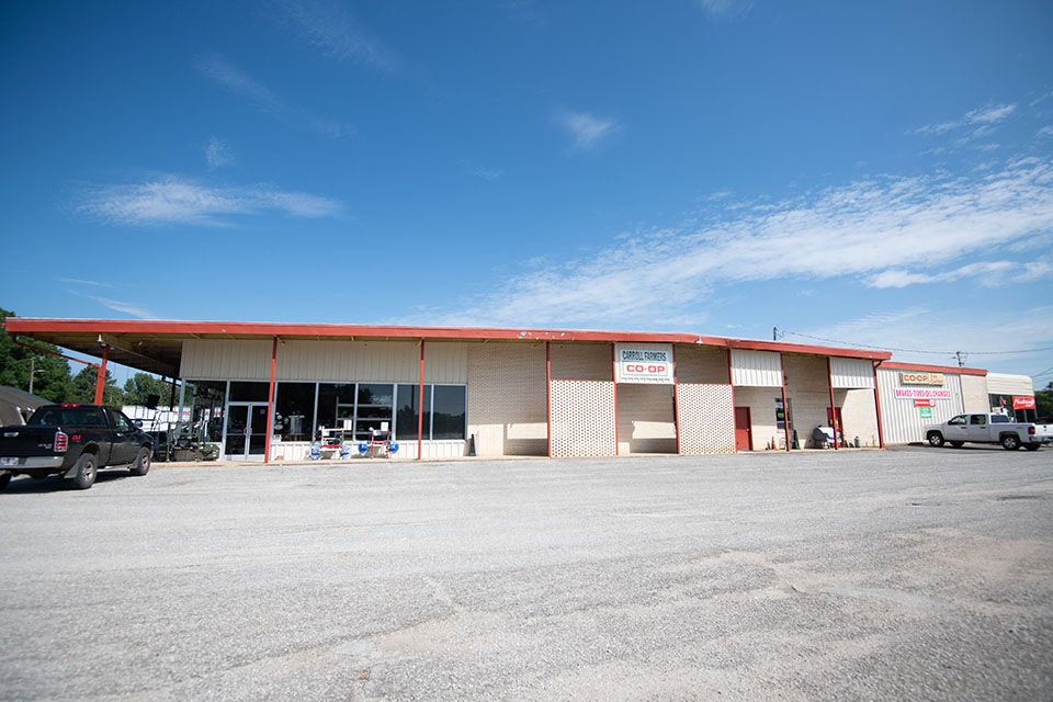 Carroll Farmers Co-op storefront.