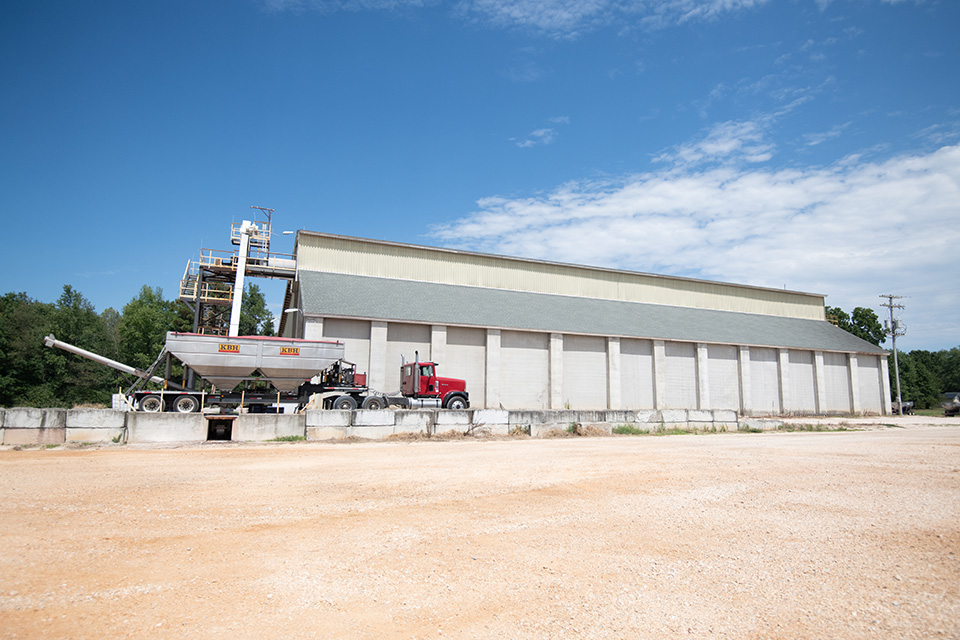 The fertilizer facility at Carroll Farmers Co-op.