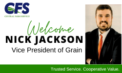 Central Farm Service is pleased to announce Nick Jackson as the