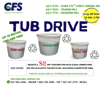 CFS Tub Recycling Event