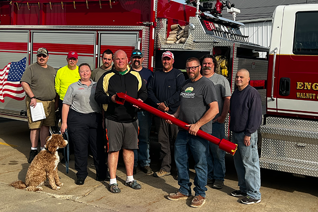 Grain rescue tube donation to Argos Fire Department