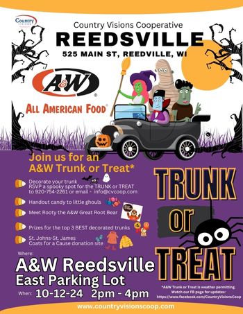 Trunk or Treat A & W Reedsville