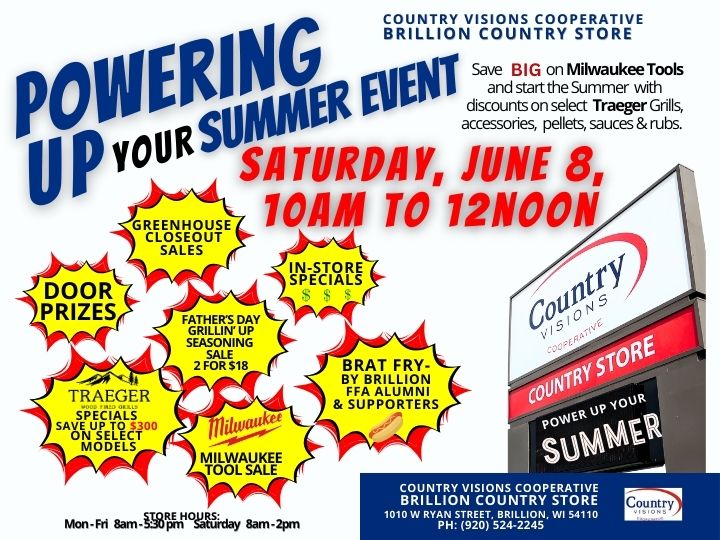 Powering UP Your Summer Event at Brillion Country Store Country Visions