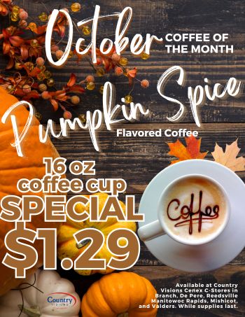 Pumpkin Spice Coffee Flavor of the Month 