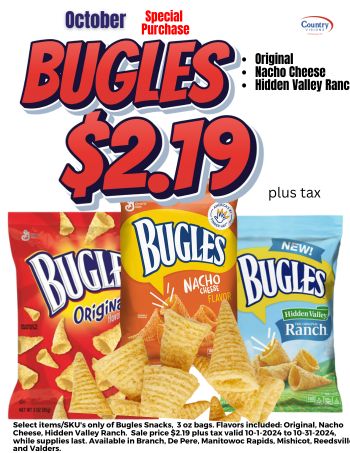 Bugles special $2.19 + tax