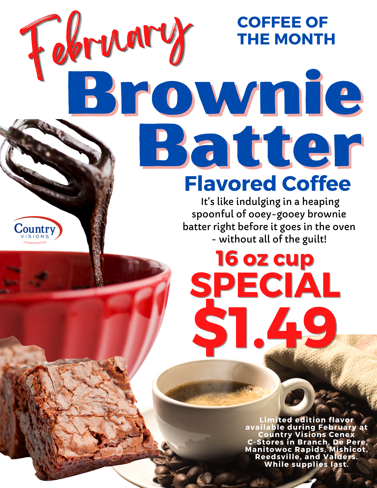 Brownie Batter flavored coffee