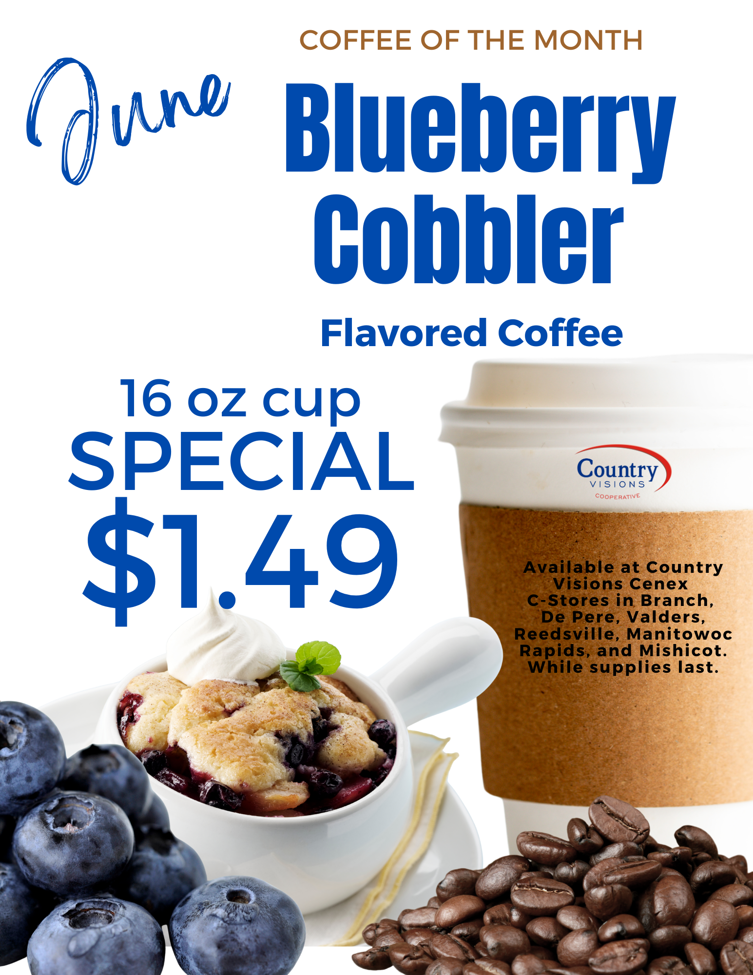 Blueberry Cobbler Flavored Coffee