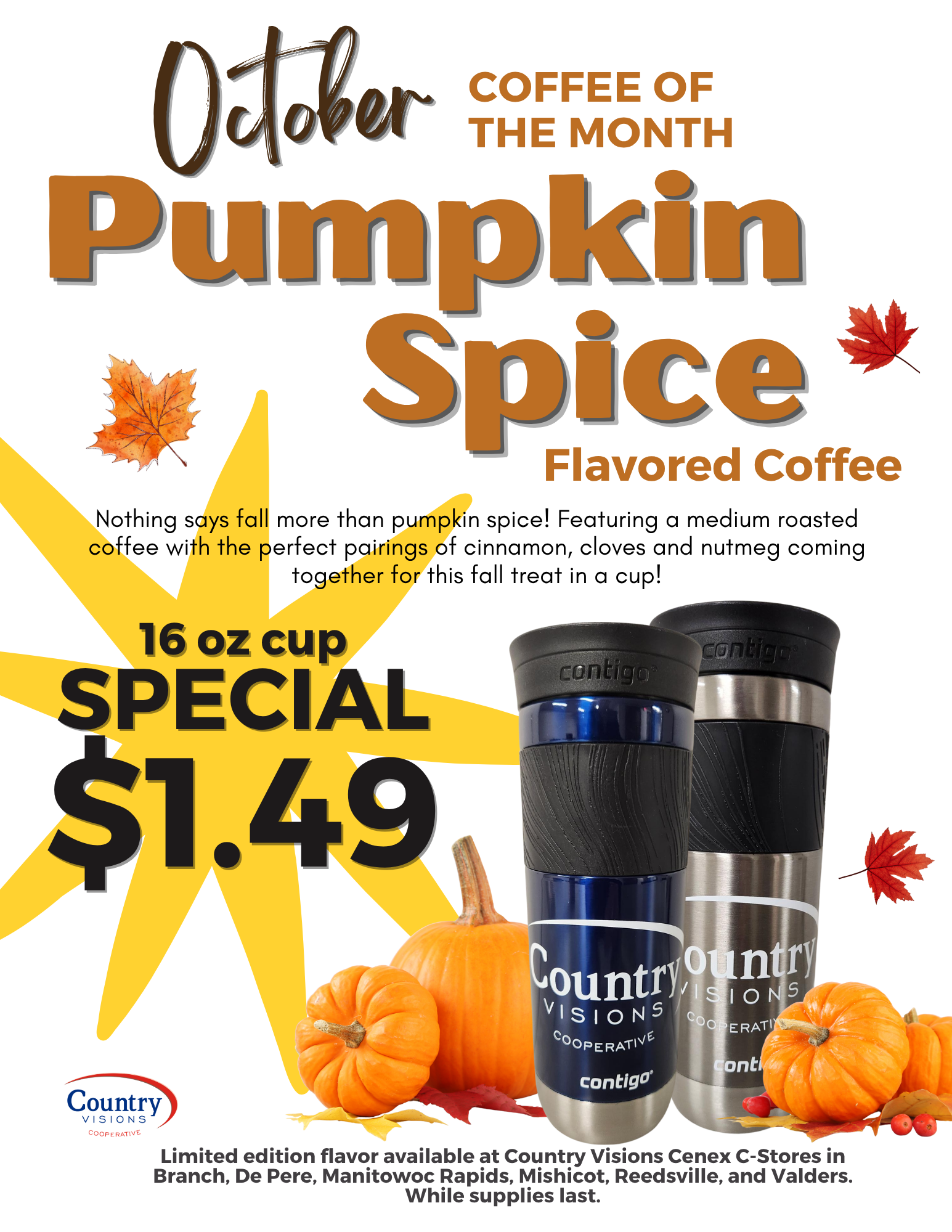 Pumpkin Flavored Coffee