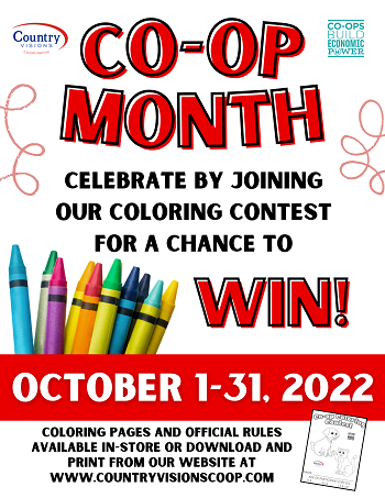 Co-op Month Coloring Contest