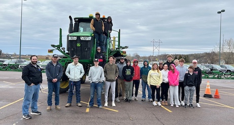 High school students and Federated applicator machine