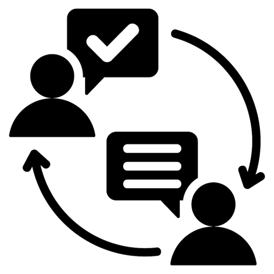 two-way communication icon