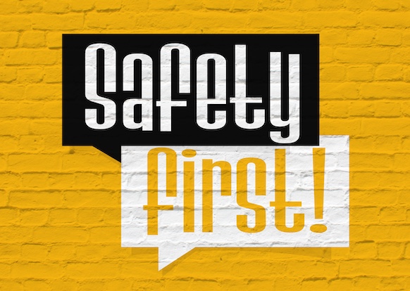 safety first sign