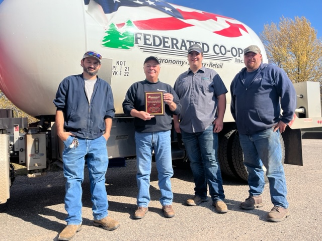 Princeton Propane Team with Safety Award