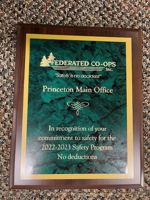 Main Office Safety Award