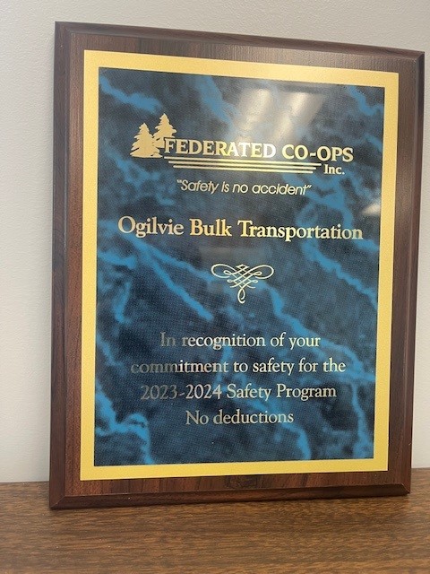 Ogilvie Bulk Transportation Award