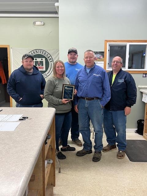 Osceola Ag and Country Store Team with Safety Award