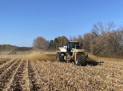 fall application on corn stubble