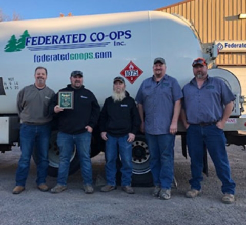 Propane Team with Safety Award