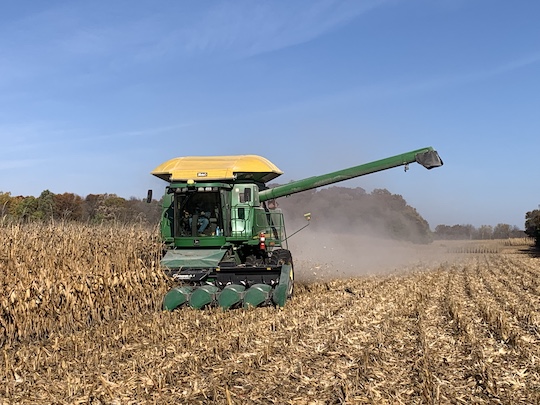 Discovery Plot corn harvest