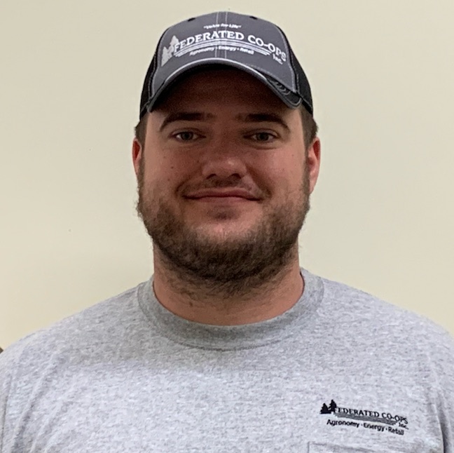 Karson Schoening, new Federated ag sales rep in Albertville.