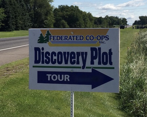 Discovery Plot tour sign Discovery Plot tour sign