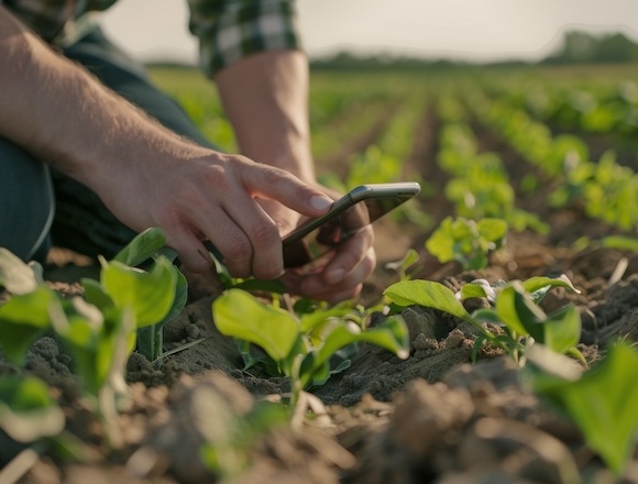 Mobile app in use in the field