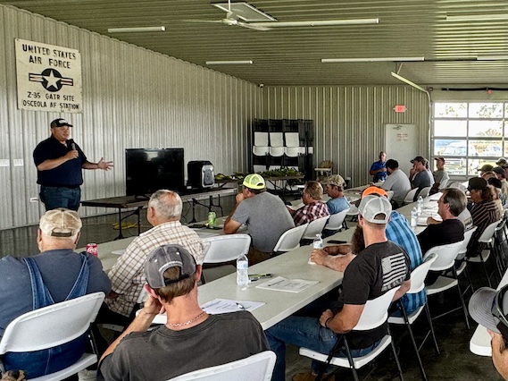 Growers at Discovery Plot meeting 2024