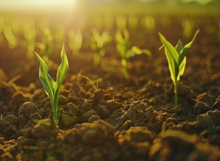 Young corn seedlings