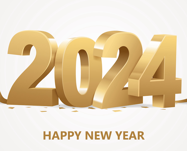Happy New Year 2024 illustration