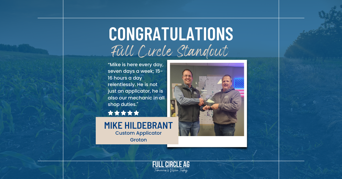 Hildebrant Receives Full Circle Standout Award Full Circle Ag