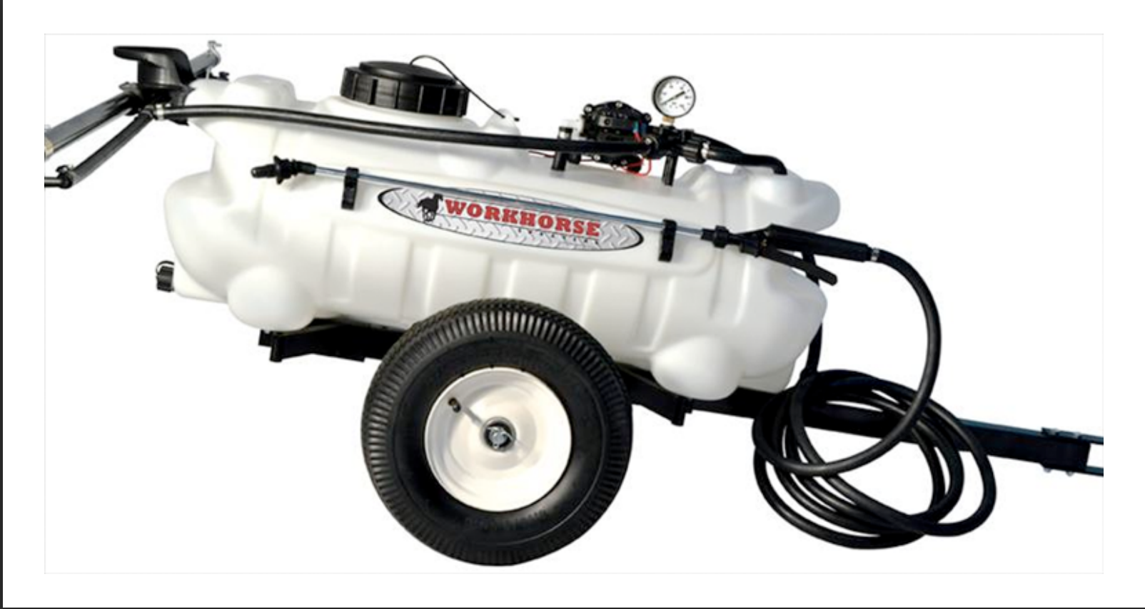 Workhorse 25 gallon trailer sprayer Image