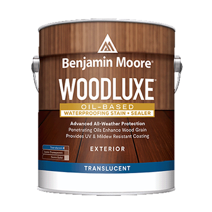 Woodluxe® Exterior Stains oil based translucent canned stain