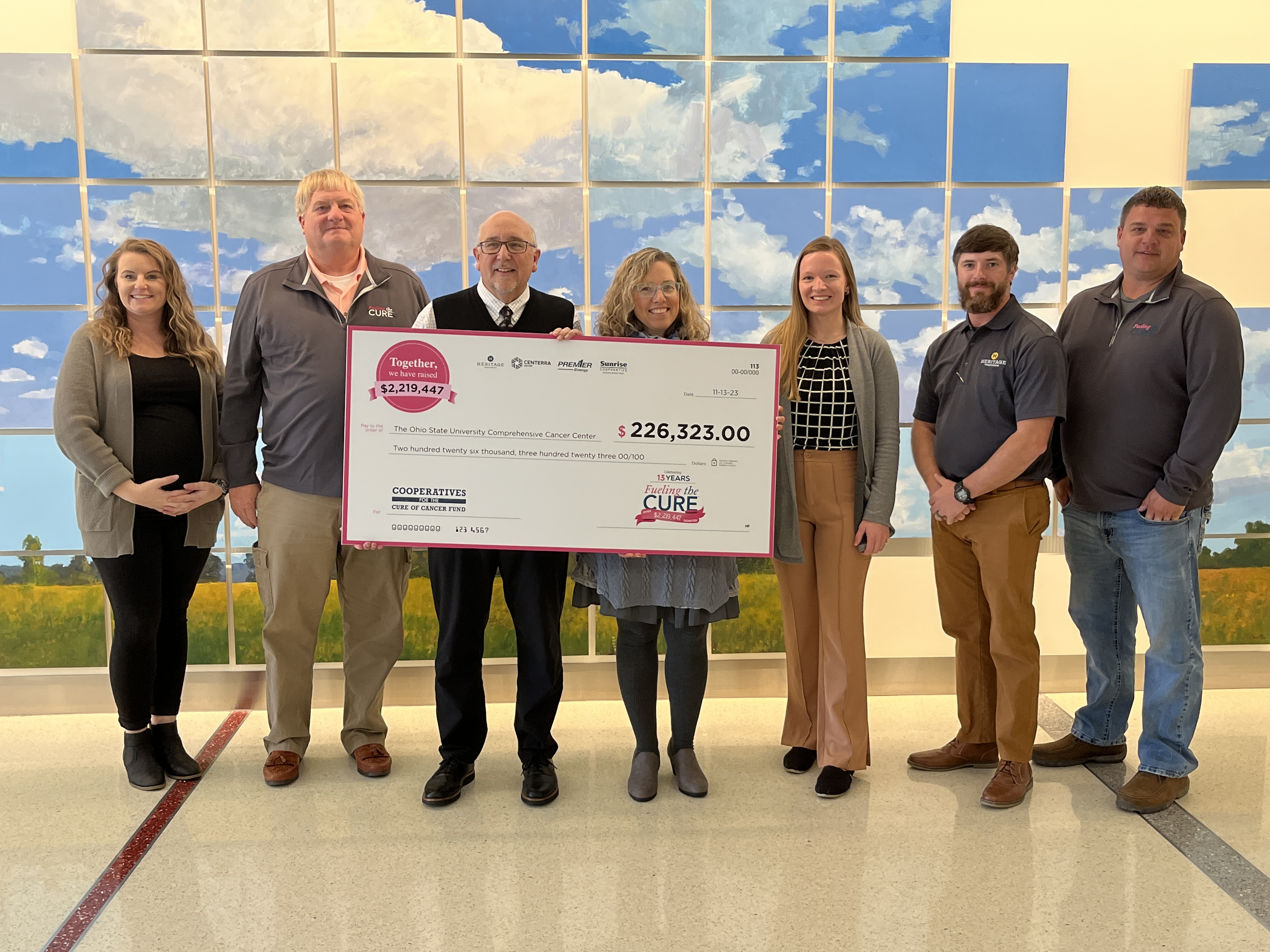 Heritage Cooperative employees celebrate Fueling the Cure reaching over $2 million in funding this year