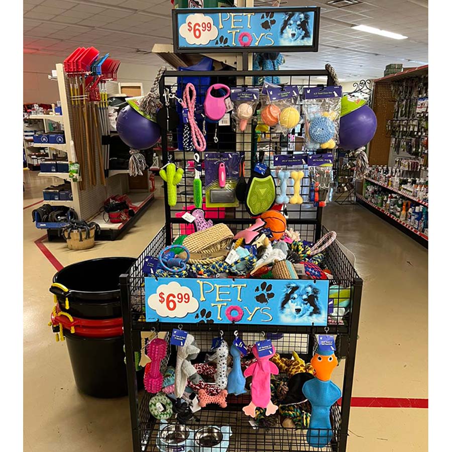 Select pet toys on sale.