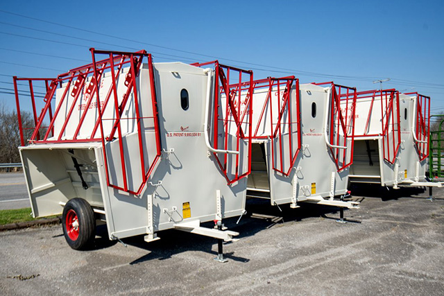 A row of three feeders.