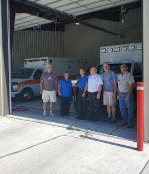 Donation to Osborne County Emergency Building