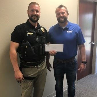 Midway Coop Donates to local Police Department