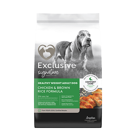 Exclusive® Healthy Weight Adult Dog 30#