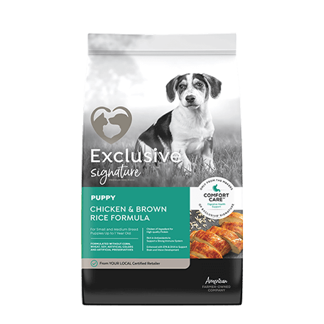 Exclusive® Dog Food Chicken + Brown Rice Puppy [30#]