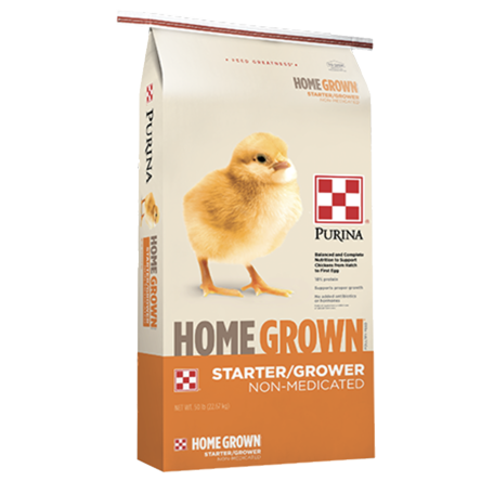 Purina® Home Grown® Starter/Grower 23% Amp [50#]