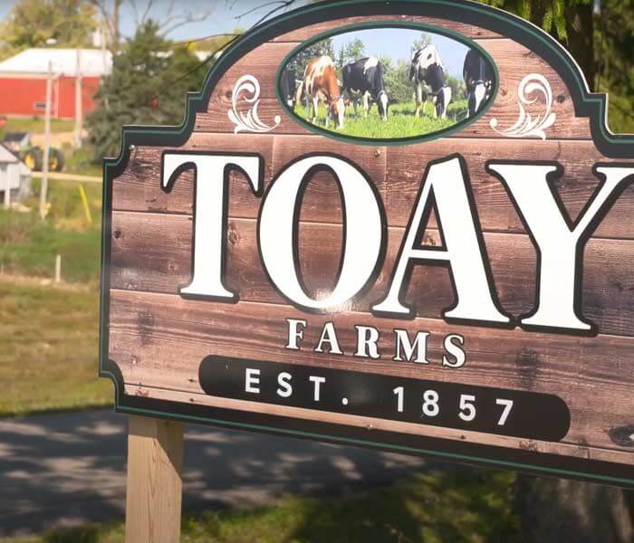 Toay Farms Sign